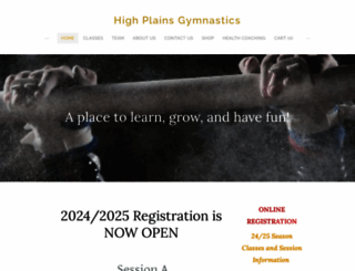 highplainsgymnastics.com screenshot