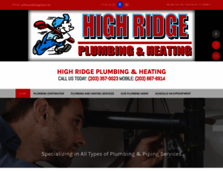 highridgeplumbing.com screenshot