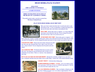 highsierrapackstation.net screenshot