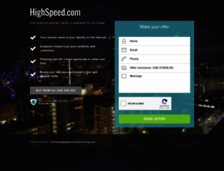 highspeed.com screenshot