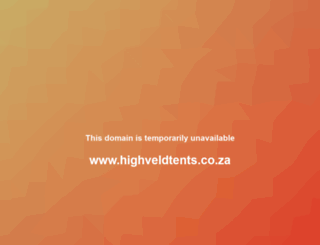highveldtents.co.za screenshot