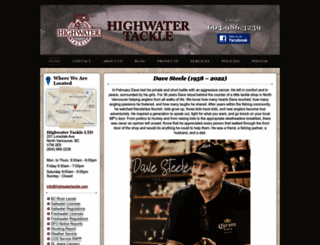 highwatertackle.com screenshot