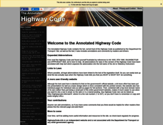 highwaycode.info screenshot