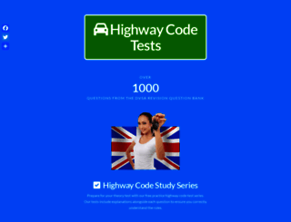highwaycodetest.co.uk screenshot