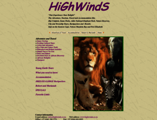 highwinds.co.za screenshot