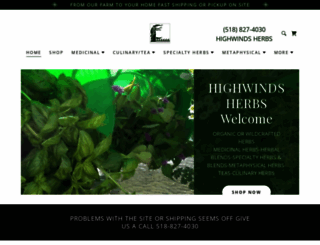 highwindsherbs.com screenshot