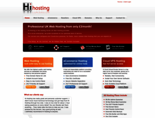 hihosting.co.uk screenshot