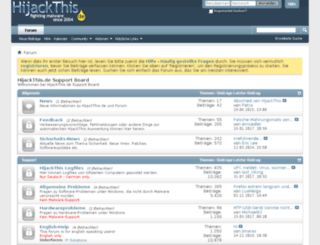 hijackthis-forum.de screenshot