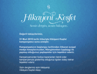 hikayenikesfet.com screenshot