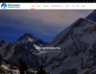 hikingannapurna.com screenshot