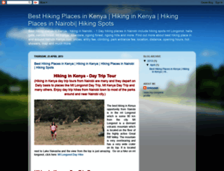 hikinginkenya.blogspot.com screenshot