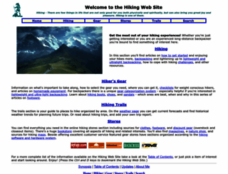 hikingwebsite.com screenshot