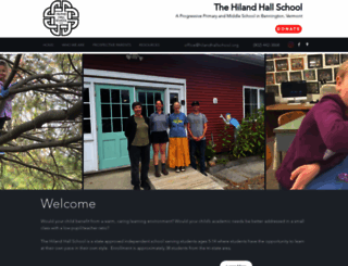 hilandhallschool.org screenshot