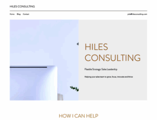 hilesconsulting.com screenshot