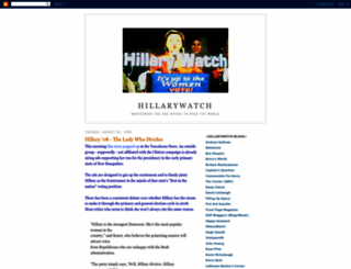 hillarywatch.blogspot.com screenshot