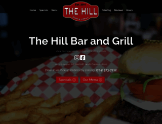 hillbarandgrill.com screenshot