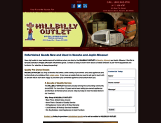 hillbillyoutlet.com screenshot