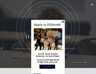 hillbrook.org screenshot