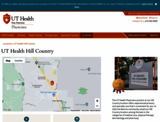 hillcountry.uthscsa.edu screenshot