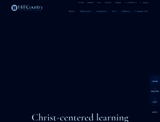 hillcountrychristianschool.org screenshot