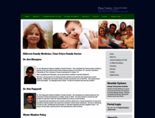 hillcrestfamilymedicine.com screenshot