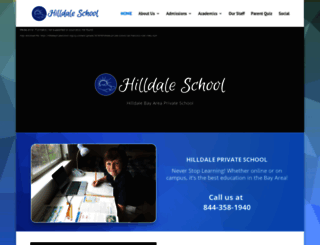 hilldaleprivateschool.org screenshot
