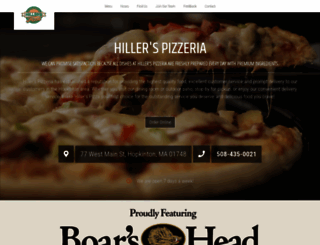 hillerspizzeria.com screenshot