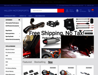 hillerymotorsports.com screenshot