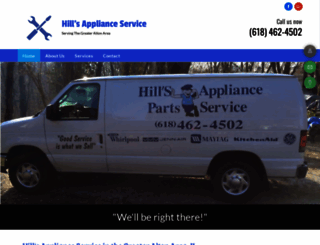 hillsapplianceservice.com screenshot