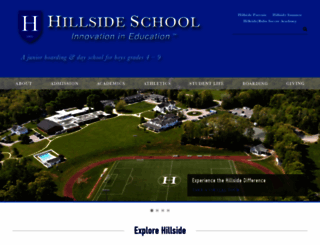 hillside.finalsite.com screenshot
