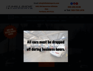 hillsideimports.com screenshot