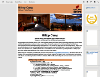 hilltopcamp.co.za screenshot