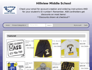 hillview.myschoolcentral.com screenshot