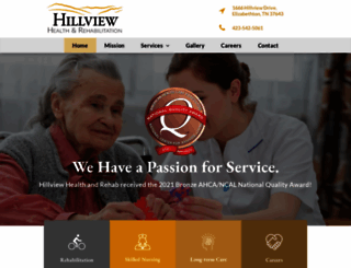 hillviewhealthcenter.com screenshot