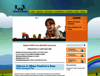 hillviewpreschoolboise.org screenshot