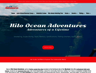 hilooceanadventures.com screenshot