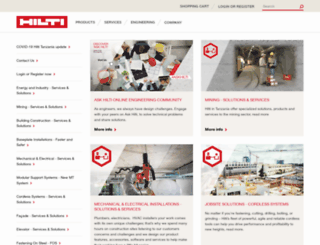 hilti.co.tz screenshot