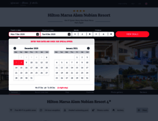 hilton-nubian-resort.hotelsmarsaalam.com screenshot