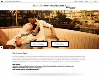 hilton.honeymoonwishes.com screenshot