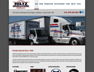 hiltzmoving.com screenshot