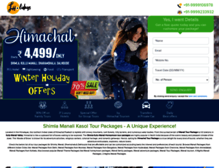himachal-tourism-gov.in screenshot