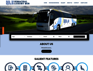 himachalluxurybuses.com screenshot