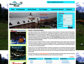 himachalresorts.com screenshot