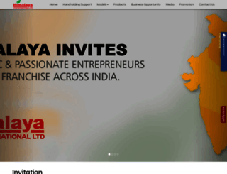 himalayafranchise.com screenshot