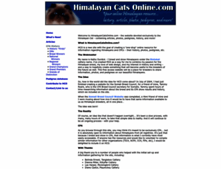 himalayancatsonline.com screenshot