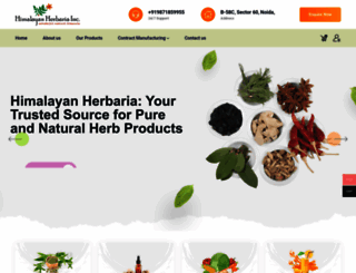 himalayanherbaria.com screenshot