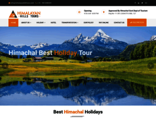 himalayanhilltours.com screenshot