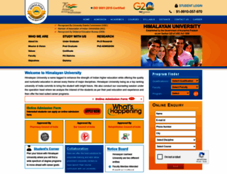 himalayanuniversity.com screenshot