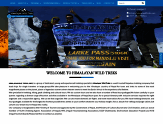 himalayanwildtreks.com screenshot