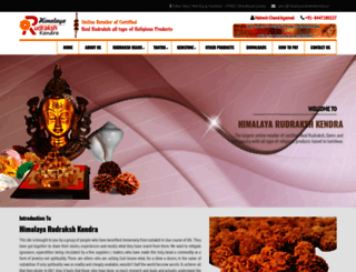 himalayarudrakshkendra.in screenshot